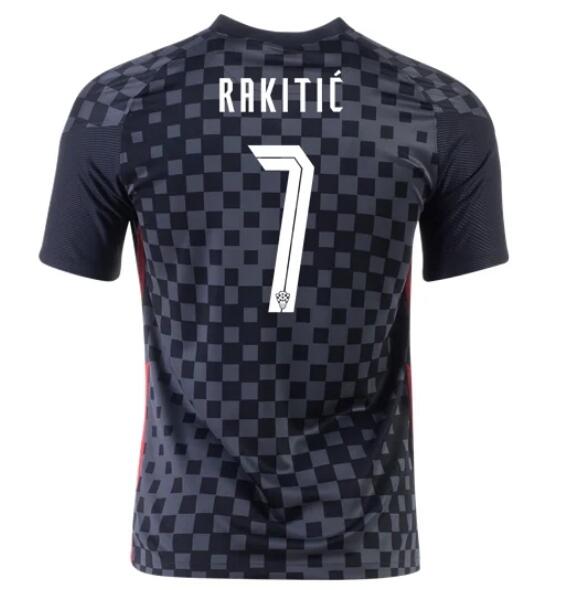 2020 EURO Croatia Away Kit Soccer Jersey IVAN RAKITIĆ #7